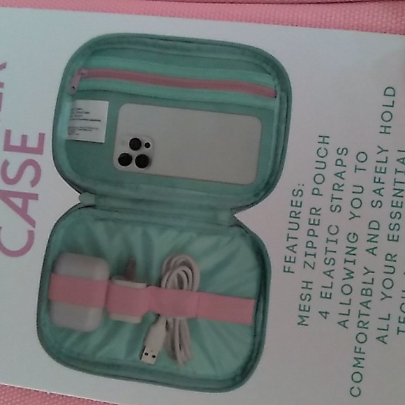 Tech cell phone organizer case pink - Picture 2 of 2